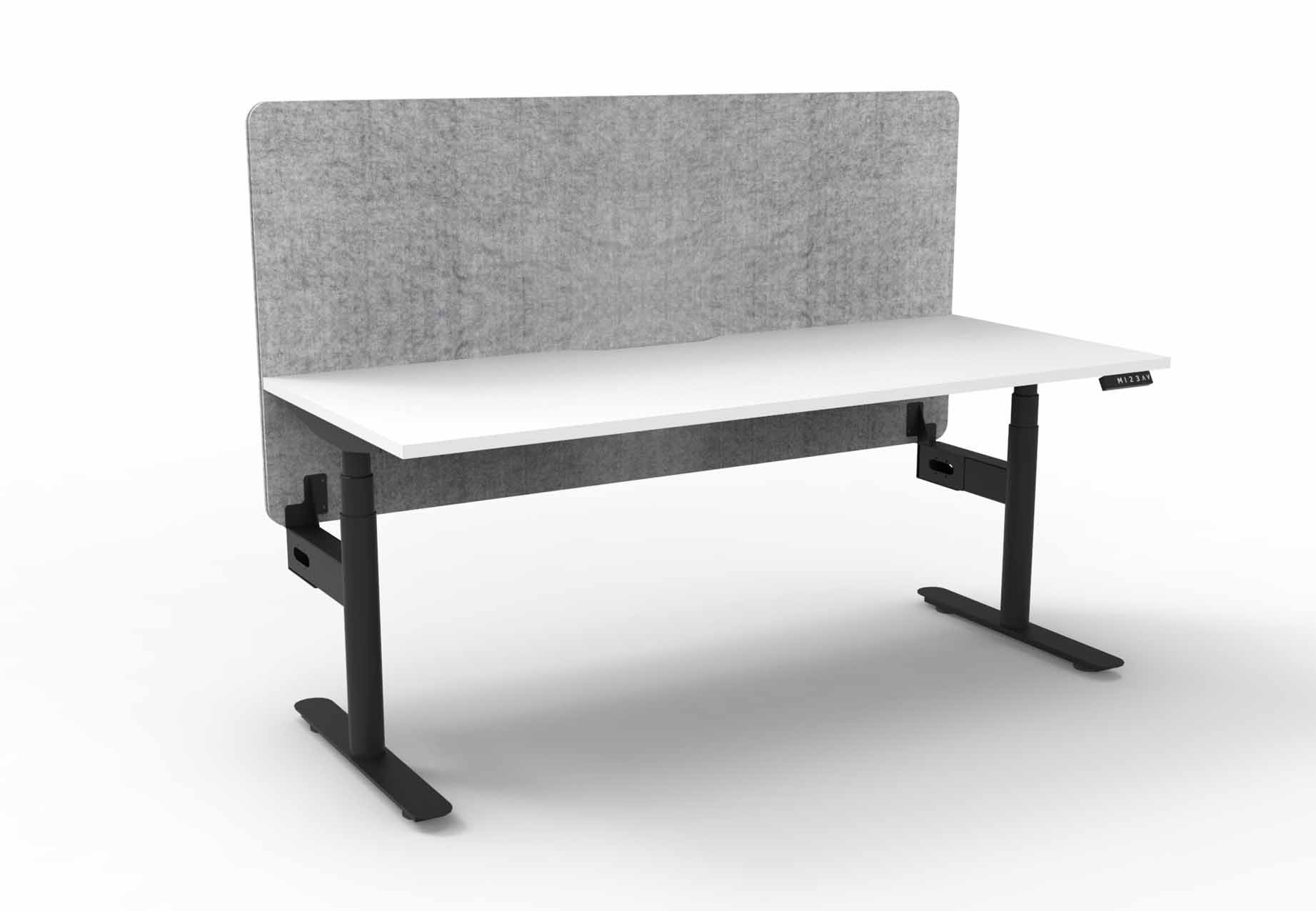 Halo+ Sit-Stand Single Sided Workstation - with Eco Screen